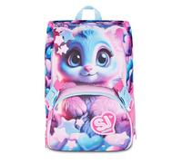 SJ GANG STYLE JAM GANG Schulrucksack, erweiterbar, Big Magical Fantasy Girl, Rosa, 24 l, seitlicher Reißverschluss, seitlich abnehmbare Flügel, Trinkflasche, Grund- und Mittelschule, Mädchen, Mädchen
