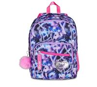 SJ GANG STYLE JAM GANG Schulrucksack mit zwei Fächern, SJ Ever Multiviolet, Violett, 31 l, mit Trinkflaschentasche und abnehmbarem Charm, Grundschule, Mädchen