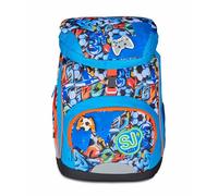 SJ GANG STYLE JAM GANG Schulrucksack Soft Plus, Blau, Rucksack mit Trennwand, Fronttasche und Trinkflasche, 24 l, Grundschulrucksack, Kinderrucksack, blau, Taglia unica