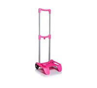 SJ Schultrolley für Kinder; Trolley für Schulranzen und Rucksäcke von Seven & SJ, Einfach zum Ziehen für Mädchen und Jungen, pink