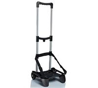 SJ Schultrolley für Kinder; Trolley für Schulranzen und Rucksäcke von Seven & SJ, Einfach zum Ziehen für Mädchen und Jungen, schwarz