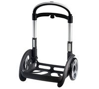 SJ Schultrolley für Kinder; Trolley für Schulranzen und Rucksäcke von Seven & SJ, Einfach zum Ziehen für Mädchen und Jungen, schwarz