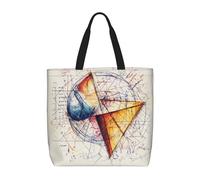 SJOAOAA Unisex-Einkaufstasche, wiederverwendbar, Mathematik, Geometrie, Geek Calculus, große Kapazität, lässige Schultertasche, Einkaufstasche, Handtasche, Mathe-Geometrie-Geek C, Einheitsgröße