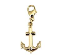SJR Anhänger Charm Anker Schiff Gold 333 Einhänger Gelbgold Kinder