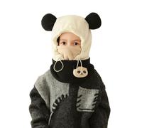 SJTJSPX Kinder Winter Sturmhaube Thermo Fleece Wintermütze Multifunktionale Winddichte Gesichtsmaske Balaclava Warm 3 in 1 Skimütze mit Halswärmer Schal für Jungen Mädchen Outdoor-Aktivitäten
