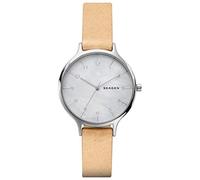Skagen Anita Analoge Quarzuhr mit Lederarmband für Damen SKW2634