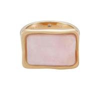 Skagen Anja Quartz Women's Stainless Steel Signet Rings Rosa und Goldton,P