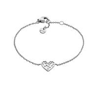 Edelstahlarmband SKAGEN "Herz, KARIANA, SKJ1682040" Armbänder Gr. Edelstahl, silberfarben (edelstahlfarben, kristallweiß, kristallweiß) Damen Edelstahlarmbänder mit Zirkonia (60743802-0)