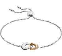 Skagen Edelstahlarmband KARIANA, SKJ1612998, mit Glassteinen, gelb|goldfarben|weiß