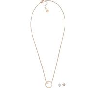 Skagen Damen Edelstahl oder Halbedel mit Karabinerverschluss Ring Anhänger Halskette