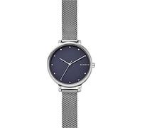Skagen Damen Hagen Dreizeiger, Silberne Edelstahluhr, SKW2582