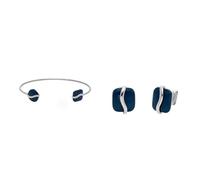 Skagen Damenarmband und Ohrringe Sofie Sea Glass, Silber Edelstahl, Set