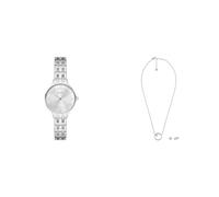 Skagen Damenarmbanduhr Anita Lille und Schmuckset Kariana Gift Set, Silber Edelstahl, Set
