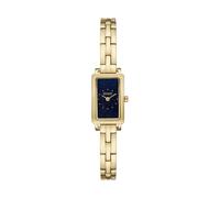 Quarzuhr SKAGEN "HAGEN MICRO", gelbgoldfarben, dunkelblau, Armbanduhren, Damen, Armbanduhr, Damenuhr, Edelstahlarmband, analog (90668758-0) gelbgoldfarben, dunkelblau