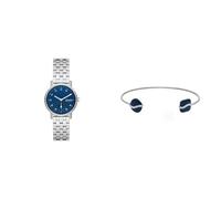 Skagen Damenuhr Kuppel Lille und Armband Sofie Sea Glass, Silber Edelstahl, Set