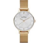 Skagen ANITA Uhr Damenuhr Edelstahl gold Zirkonia