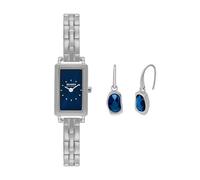 Quarzuhr SKAGEN "HAGEN MICRO", edelstahlfarben, dunkelblau, Armbanduhren, Damen, Armbanduhr, Damenuhr, Edelstahlarmband, analog (72113402-0) edelstahlfarben, dunkelblau