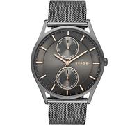 Skagen Herren Analog Quarz Uhr mit Edelstahl Armband SKW6180