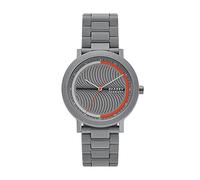 Skagen Herren Quartz Armbanduhr, 41.00mm GehäusegröÃŸe mit grau analog Zifferblatt und grau Plastic/Resin Bracelet Armband SKW6772