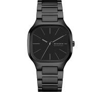 Skagen Herrenuhr Edelstahl schwarz Herren