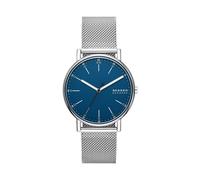 Skagen Herrenuhr Signatur Quarz/3 Zeigerwerk 40 mm Gehäusegröße mit Edelstahlarmband SKW6904