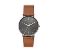 Skagen SKW6578 SIGNATUR Uhr Herrenuhr Lederarmband braun