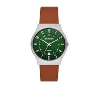 Skagen Herrenuhr Sundby Quarz/3-Zeiger Datum Uhrwerk 40 mm Gehäusegröße mit Lederarmband SKW6908