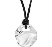 Skagen Kette Edelstahl, Leder One Size Damen