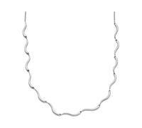 Kette mit Anhänger SKAGEN "KARIANA ESSENTIAL WAVES, SKJ1795040" Halsketten Gr. Edelstahl, Breite: 3,8 mm, silberfarben (edelstahlfarben) Damen Ketten mit Anhänger (36426409-0)