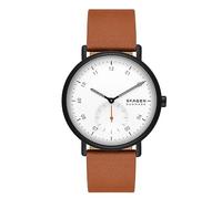 Skagen Kuppel Herrenuhr, Quarz-Dreizeigerwerk mit Sub-Zifferblatt und Edelstahl- oder Lederarmband