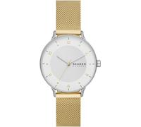 Skagen RIIS Damenuhr, Quarz-Dreizeigerwerk mit Edelstahl- oder Lederarmband