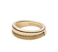 Skagen Ring Für Frauen Merete, W: 8.7mm Gold Edelstahl Ring, SKJ1601710