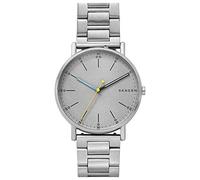 Skagen - Signatur analoge Quarzuhr mit silbernem Edelstahlarmband für Herren SKW6375