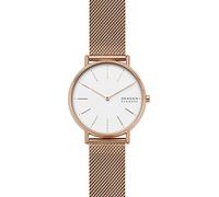 Skagen Signatur Uhr für Damen, Quarz-Zweizeigerwerk mit Edelstahl- oder Lederarmband