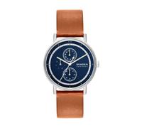 Skagen Signatur Uhr für Herren, Quarz Multifunktionswerk mit Edelstahl oder Lederarmband
