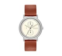 Skagen Herren Analog Quarz Uhr mit Leder Armband SKW6942