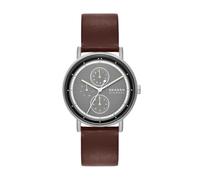 Skagen Signatur Uhr für Herren, Quarz Multifunktionswerk mit Edelstahl oder Lederarmband