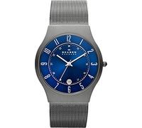 Skagen Sundby Titanium Watch for Men, Quartz Three Hand Movement with Stainless Steel or Leather Strap