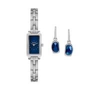 Quarzuhr SKAGEN "HAGEN MICRO", edelstahlfarben, dunkelblau, Armbanduhren, Damen, Armbanduhr, Damenuhr, Edelstahlarmband, analog (72113402-0) edelstahlfarben, dunkelblau