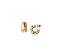 Skagen Women's Stainless Steel Push Back Earrings Bernsteinfarbenes Gold,W: 7.5MM
