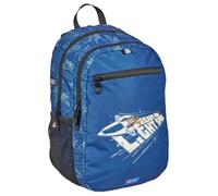 SKANDO BAGS Erweiterungsrucksack LEGO® City, Space Explorer: Geräumiger Rucksack mit zwei großen Reißverschlusstaschen, Fronttasche und seitlichen Netztaschen.