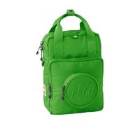 SKANDO BAGS LEGO® - Backpack - Brick 1x1, Bright Green - LEGO-Branded Zipper Puller Pocket in Front Knob - Spacious Main Compartment