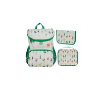 SKANDO BAGS LEGO® Bouquet Kindergartenrucksack Set 2-5 Jahre I 3-teilig mit Wanderrucksack Kinder I isolierter Kühltasche & Federmäppchen I reflektierenden Details & Ergonomischem Brustgurt