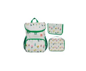 SKANDO BAGS LEGO® Bouquet Kindergartenrucksack Set 2-5 Jahre I 3-teilig mit Wanderrucksack Kinder I isolierter Kühltasche & Federmäppchen I reflektierenden Details & Ergonomischem Brustgurt