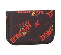 SKANDO BAGS Lego - Jungen Federmäppchen - NINJAGO, Rot - Inkl. Aller nötigen Schreibutensilien - Mit Stundenplanlasche