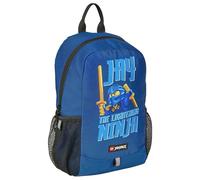 SKANDO BAGS LEGO® - Jungen Rucksack - NINJAGO® Jay - Praktische Netzseitentaschen - Verstellbare Schulterriemen - Mit Reflektoren für Sichtbarkeit - Perfekt für Schule und Ausflüge