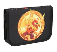 SKANDO BAGS LEGO® NINJAGO® Federmäppchen Junge gefüllt Dragon Energy - Federmappe mit Klappe inkl. Schulzubehör, Namensschild & Stundenplan, 20 x 14 x 4 cm - für Schule