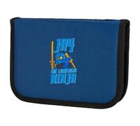 SKANDO BAGS LEGO® NINJAGO® Federmäppchen Junge Jay - LEGO NINJAGO Federmäppchen mit Inhalt, elastische Halterungen & Namensschild, 20 x 14 x 4 cm