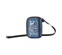 SKANDO BAGS Lego NINJAGO Geldbörse - Sicherer Reißverschluss, Abnehmbarer Gurt, Karten- und Münzfächer, wasserabweisendes Material, ideal für Schule und tägliche Essentials