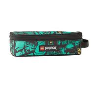 SKANDO Bags Lego® Schlampermäppchen Jungen - praktisches Namensschild - Platz für alle wichtigen Schreibutensilien, Lego Ninjago grün, Lego® Ninjago®, grün